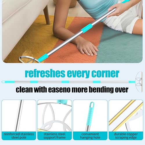 Ultra & Pro LINTPLUS Combo – 63” Long Carpet Rake for Pet Hair + Pro Attachments – Heavy Duty Stainless Steel Handle, Stand-Up Design – Effortless Fur & Lint Removal for Large Rugs, Carpets, Floors - size: Ultra,Pro