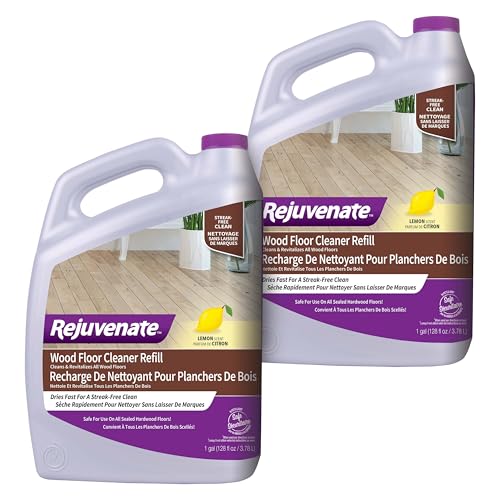 Rejuvenate Wood Floor Cleaner Refill, 1 Gallon, Cleans and Protects All Sealed Hardwood Floors and Dries Fast for a Streak-Free Clean, 2 Pack - size: 128 Fl Oz (Pack of 2)