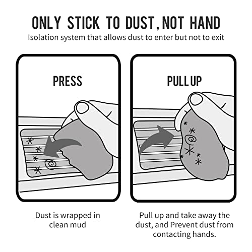 CLICK CLEAN Cleaning Gel for Car, 7oz Car Detailing Tools, Cleaning Putty Gel, Car Interior Cleaner Universal Dust Cleaner for Keyboard, Laptop, Air Vents - color: Gray