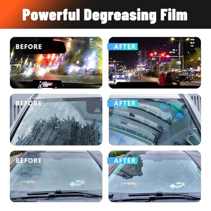 KEHOO 2026 New Handheld Glass Oil-Film Remover, Glass Oil Film Remover for Car, Glass Emulsion Cleaner Cleaning Board, Automotive Oil Film Cleaning Brush for Car Windows