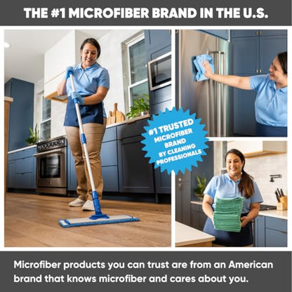 36" Microfiber Wet Mop Pad (3) - Microfiber Wholesale - size: 36 Inch 3 Pack