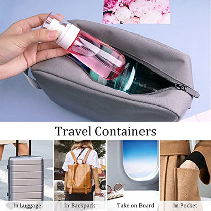 Cosywell Fine Mist Spray Bottle TSA Approved 3.4oz/ 100ml Empty Cosmetic Refillable Travel Containers Plastic Hair Spray Bottle Sprayer for Perfume Skincare Makeup Lotion (3color) - color: 3color
