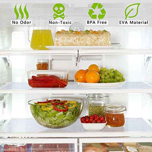 HooTown Shelf Liner Kitchen Cabinet Drawer Mats 23.6 Inch Wide x 13 Feet Long, Non Slip EVA Plastic Water Resistant Pad for Bathroom Drawers,Shoe Shelves, Under Sink, Clear - color: Dots Pattern Transparent, size: 23.6"W x 157.5"L