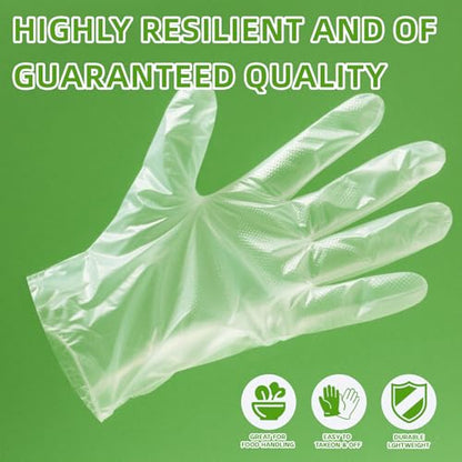 Disposable Plastic Gloves Food Handling Service Gloves Disposable For Cooking - style: 200pcs