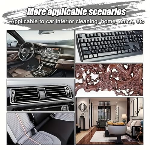 Multifunctional Crevice Cleaning Brush, Thin Gap Cleaning Tool for Small Spaces, Keyboard, Bathroom, Kitchen, Window Track, Dead Corners Cleaningh (Includes 30 Brush Heads + 1 Blue Handle)