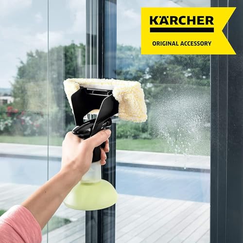 Kärcher WV Window Pads for Indoor Use - Microfiber Window Cloths - Compatible with WV 1 and WV 6 Electric Window Vacuum Squeegees - 2 Pack - style: Indoor Pads