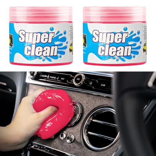 Car Cleaning Gel, Car Cleaning Supplies, Car Cleaning Putty, Universal Car Cleaning Kit Auto Detailing Tools Car Accessories Fit for Automotive, Keyboard, Camera, Printers (Pink, 2PCS) - color: Pink, size: 2PCS