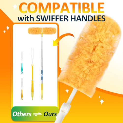 Duster Refills 50 Counts, 360° Heavy Duty Multi Surface Duster Refills for Cleaning, Compatible with Swiffer Dusters - size: 50 Count (Pack of 1)