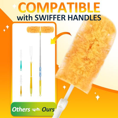 Duster Refills 50 Counts, 360° Heavy Duty Multi Surface Duster Refills for Cleaning, Compatible with Swiffer Dusters - size: 50 Count (Pack of 1)