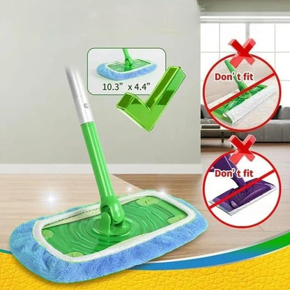 Microfiber Mop Pads - 3 Pack Reusable Washable Refills for Wet & Dry Floor Cleaning - Fits Most Standard Mops - Light Blue Household Cleaning Pads - color: Light Blue