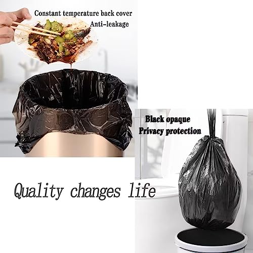 Small Black Trash Bags,100 Counts Thicken Value 4 Gallon Trash Bag,Small Garbage Bags with Handle for Home Office Kitchen Bathroom Trash Can