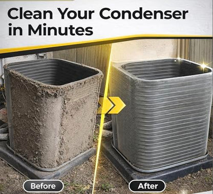 AC Coil Cleaning Brush & Fin Cleaner Comb for HVAC Evaporator & Condenser