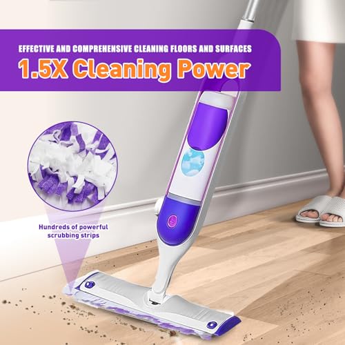 50 Count Disposable Mopping Pads Refills for PowerMop Mopping Pads Multi-Surface Household Replacement Mop Pads,for Swiffer Power Mop Pads, Safe on All Finished Floors