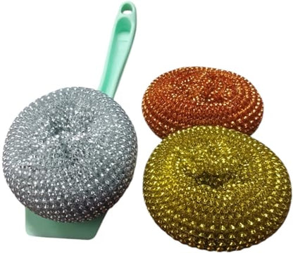 Three Piece Kitchen Scrubber Set (Green) - color: Green