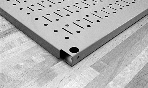Wall Control Pegboard Rack Horizontal Metal Pegboard Garage Tool Storage Pack - Two 32-Inch Wide x 16-Inch Tall Easy To Install Peg Boards (Red) - color: Red