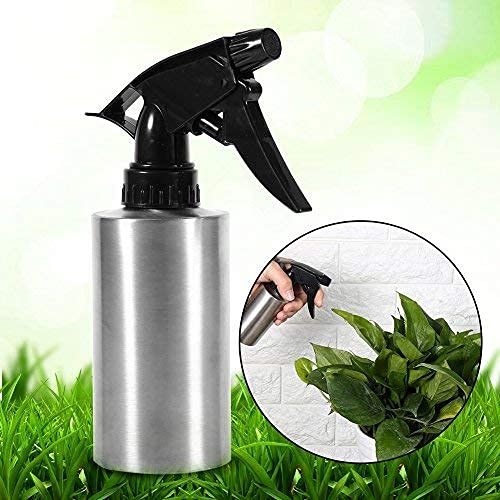 Fdit Stainless Steel Hand Pressing Watering Can with Spray Nozzle (550ml)