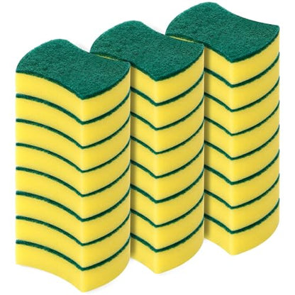 Kitchen Cleaning Sponges,24 Pack Eco Non-Scratch for Dish,Scrub Sponges - size: 24 pack