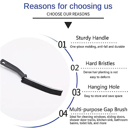 Gaps Cleaning Brush Crevice Cleaning Tools Crevice Cleaning Brush, Window Groove Brush Clean The Dead Corners Of Bathroom Kitchen Tiles, Multifunctional Window Slots, And Brushes (Size : 2PCS) - size: 2PCS