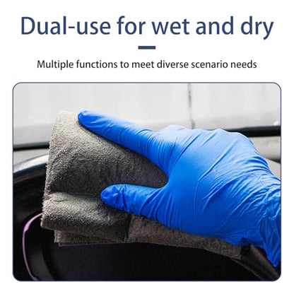 Pack of 5 Thickened Microfiber Shop Towels Reusable Lint Free Streak Free Absorbent Dust Cloth for Glass Mirror Cars Kitchens Home Automotive Mechanic Garage Cleaning