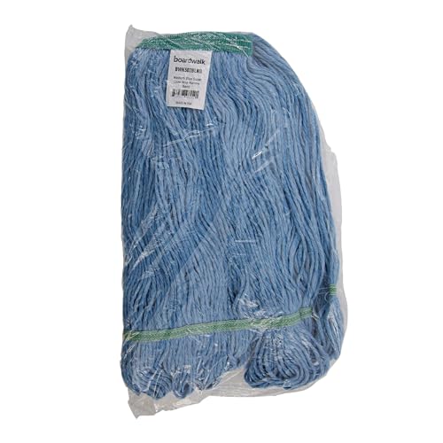 Boardwalk BWK 502BLNB Narrowband Looped-End Mop Head, Medium, Blue (Pack of 12)