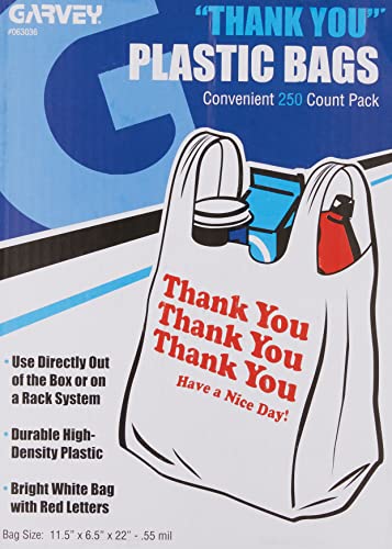 Cosco Universal Plastic Thank You - size: Box of 250