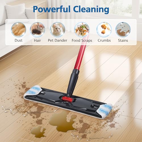 10 Pack H2prO Mop Pads Compatible with O Ceda H2PrO Flat Mo p System, 100% Microfiber Mop Head Replacements, Washable and Reusable, White - color: 10 Pack-white
