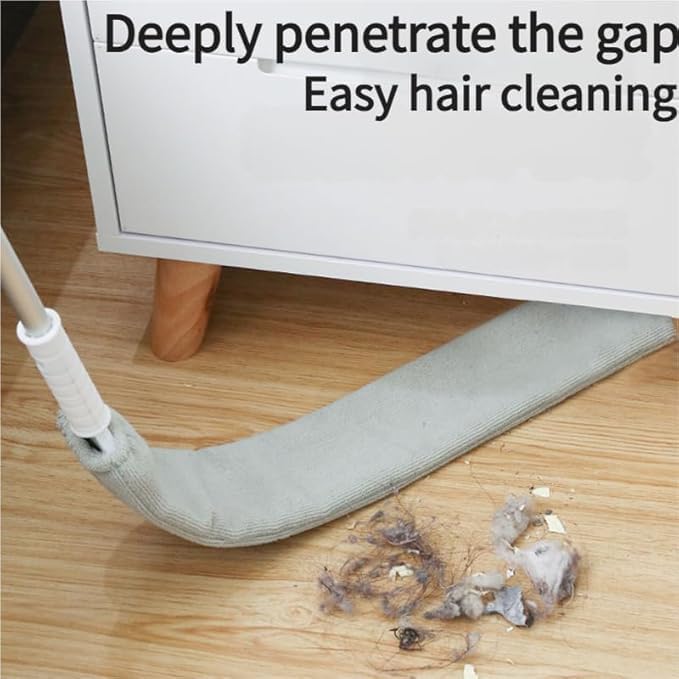 Retractable Gap Dust Cleaning Artifact, Flat Duster, Retractable Microfiber Dust Brush Gap Mop for Cleaning (3mop + 6cloth) - color: 3mop + 6cloth