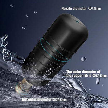 DURATECH Drain Bladder, Large Drain Cleaning Bladder, Fits 4" to 6" Drain Pipes, Unclogs Stubborn Blockages in Kitchen Sinks, bathtubs, Showers, and Main drains - style: Large