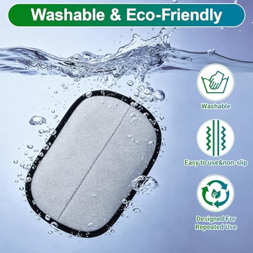 2pcs Quewpk Pet Hair Removal Glove for Dogs & Cats, Reusable Electrostatic Pet Hair Remover for Couch, Carpet, Clothing & Car Seats, Washable Fur Remover Glove for Laundry, Furniture & Pet Bed - color: 2pcs-blackyellow