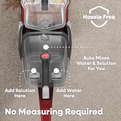 Hoover PowerScrub Deluxe Carpet Cleaner Machine, Deep Cleaning Carpet Shampooer Machine, SpinScrub Brushes, HeatForce Drying, Pet & Upholstery Tools, Pair with Hoover Carpet Cleaner Solution - style: PowerScrub Deluxe