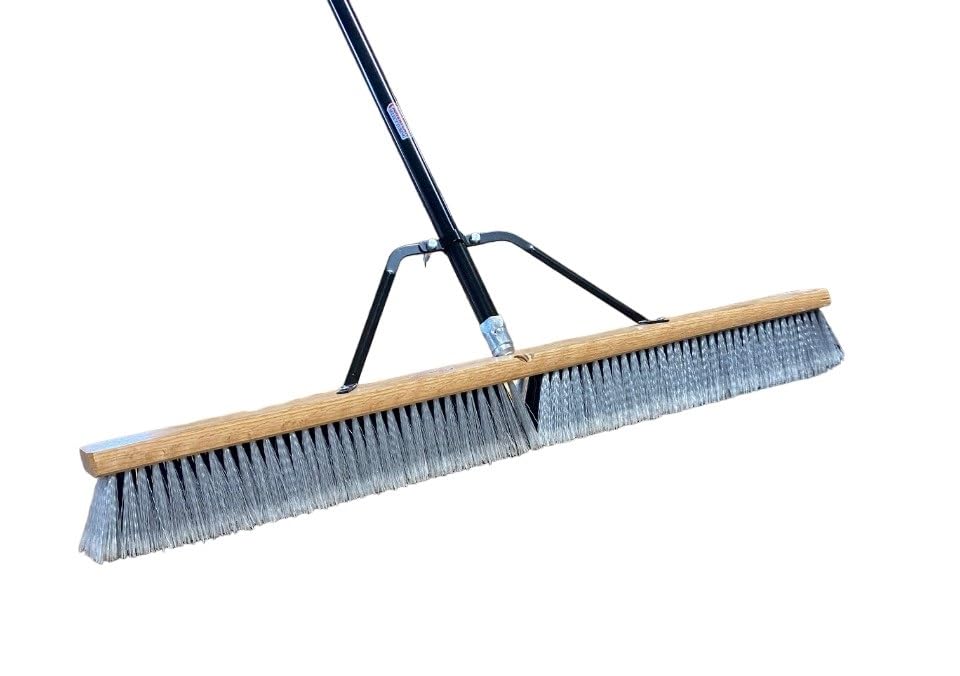 Pbsa36004 Heavy Duty 36" Smooth-Surface Push Broom with Silver/Black Handle
