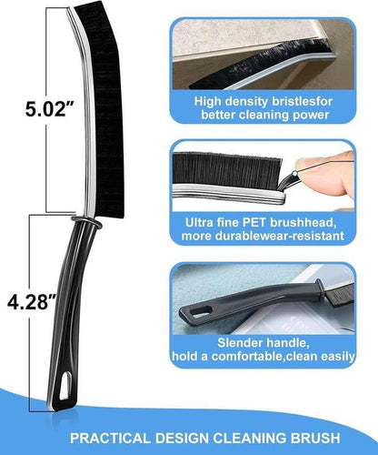 Multi-5 Pcs Crevice Cleaning Brush，Hard Bristle Gap Brush，Multifunctional for Bathroom Household Kitchen Tiles Window Crevice Cleaning Tool