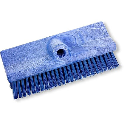 SPARTA 40423EC14 Plastic Floor Scrub Brush, Wall Brush, Equipment Brush With Nonabsorbent Bristles For Industrial Kitchens, Hospitals, Commercial Cleaning, 10 Inches, Blue, (Pack of 2) - color: Blue