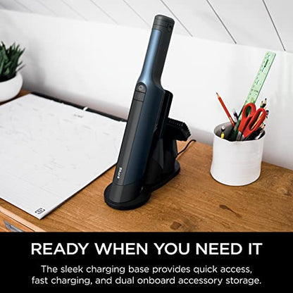 Shark WANDVAC Cordless Hand Vacuum, Ultra-Lightweight & Portable with Powerful Suction & Tools for Pets, Designed for Car & Home, Dark Blue, WV410BL - style: Wandvac - Dark Blue