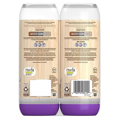 Swiffer Power Mop Wood Refill Solution, QuickDry Hardwood Floor Cleaner for Mopping Home, Bathroom, Kitchen, All Purpose Multi-Surface Solution for Floor Cleaning, Lemon Scent, 50.7 oz