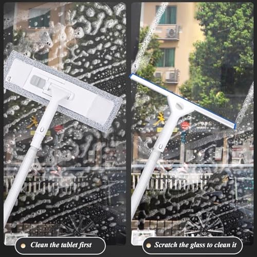 Window Cleaning Tools Professional Cleaner Window Washing Kit with Extension Pole High-Rise Windows Commercial Window Squeegee High-Altitude Exterior Wall Cleaning Tool - size: 411cm/13.5ft