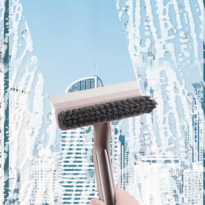 360° Rotating Gap Cleaning Brush - Multi-Purpose Hard Bristle Crevice Brush for Kitchen, Bathroom, Home, 9.45"x5.12"x1.97" (Brown) - color: Brown