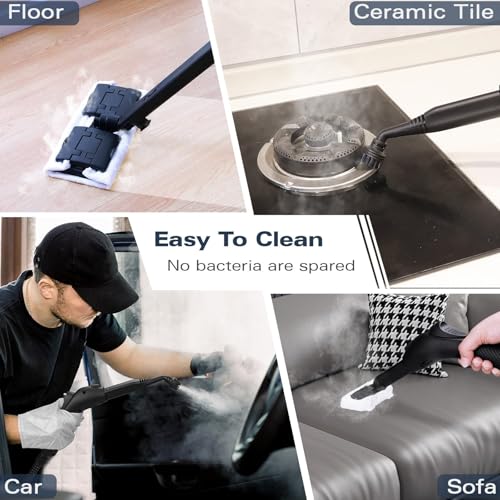 Waitbird 4.5 Bar High Pressure Steam Cleaner for Home, 248°F High Temp Handheld Steamer for Cleaning, 21-Piece Accessories Kit, Multi-Purpose Cleaner for Grease, Tile, Grout, Kitchen, Bathroom & Car