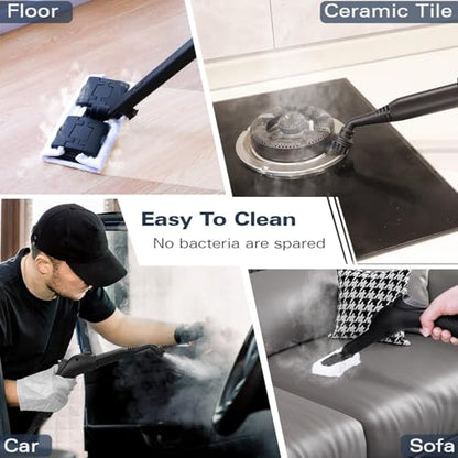 Waitbird 4.5 Bar High Pressure Steam Cleaner for Home, 248°F High Temp Handheld Steamer for Cleaning, 21-Piece Accessories Kit, Multi-Purpose Cleaner for Grease, Tile, Grout, Kitchen, Bathroom & Car