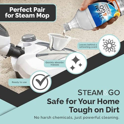 Steam & Go Multi-Purpose Cleaner Spray with Oxy Power for Multi-Surfaces - Removes Stains, Eliminates Odors, & Degreases - Orange Scent, 32 oz - size: 32 Fl Oz (Pack of 1)