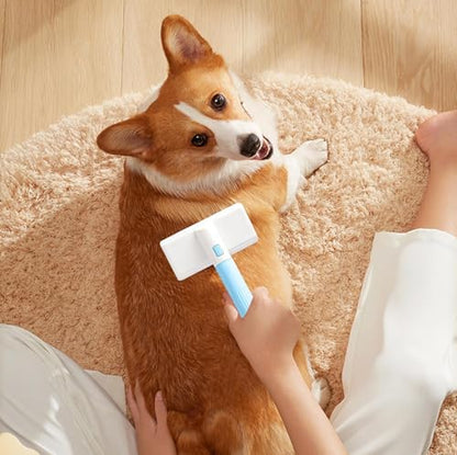 Pet Hair Removal Tool, with Detachable Handle, 17.5x12.5x4.5cm, Lint Shaver and Remover, Portable Hair Removal Cleaner, Comfortable Grip, for Furniture, Car, Clothes, Bedding - color: Blue