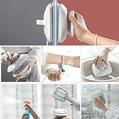 Double-sided Magnetic Window Cleaner Glass Wiper for Double Glazed Windows with Thickness of 0.5"-1.0"(15-24mm) Useful Glass Cleaning Tools