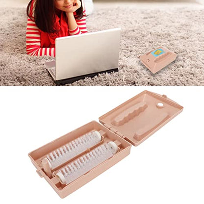 Carpet Sweeper Gadgets, Double Roller Remove Debris Table Sweeper Reusable Handheld Crumb Sweeper for Table Mat Bed Sheets Sofas Clothes Cleaning ﻿