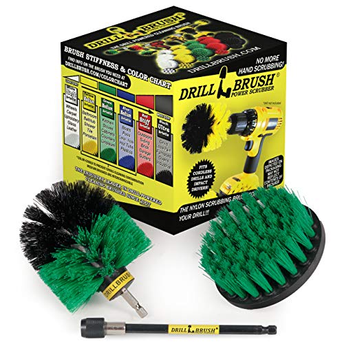 Kitchen Cleaning Supplies - Pots and Pans Cleaning Kit - Cast Iron Skillet Scrub Brushes - Deep Cleaning Kitchen Tools - Kitchen Sink Cleaning Brush - Air Fryer Scrubber Brush - Refrigerator Cleaner - color: Green