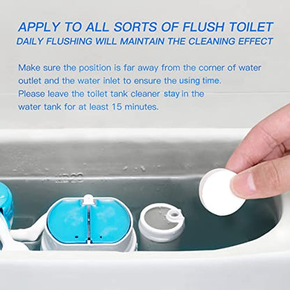 KIISIISO Toilet Bowl Cleaners Tablets(12 Pack), Household Lime Rust Removers, Automatic Toilet Tank Cleaner, with Sustained Release Technology for Bathroom Cleaners - size: 12 Count (Pack of 1)