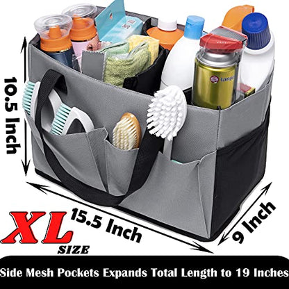 Cleaning Caddy with Handle and Shoulder Strap Organizer for Cleaning Supplies