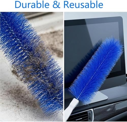 Fan Cleaning Brush, Multi Purpose Dust Removal Brush, Bendable Microfiber Head,Reusable Dust Remover, Washable,Ldeal for Ceiling Fan Blades,Air Vents,Cars Et Window Cleaning Gap Brush (3Pcs B) - color: 3pcs B