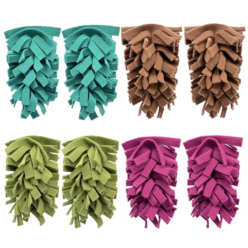 8 Pack 6 Layer Fleece Duster Refills for Swiffer Hand Duster, Zero Waste, 360-degree Cleaning，Reusable and Washable Replacement Dusters for Cleaning Ceiling Fan Hardwoods and Furniture(Dark Color) - color: Dark Color
