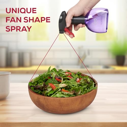 Evo Oil Sprayer Minis, Non-Aerosol for Olive, Cooking Oils, and Vinegars, Purple, 8-Ounce Capacity, Set of 2 - color: Purple