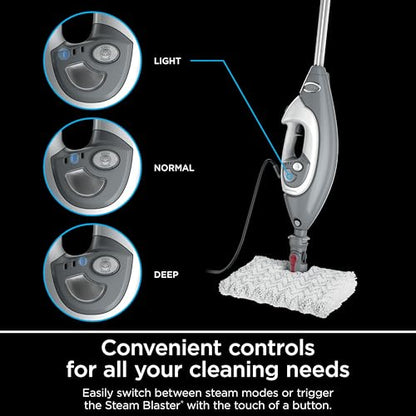 Shark Steam Mop Pro Lift-Away with Detachable Handheld Steam Cleaner for Whole Home Cleaning, Steams Hard Floors, Upholstery, Garments and Cars, 3 Modes with Steam Blaster Technology, S3973D